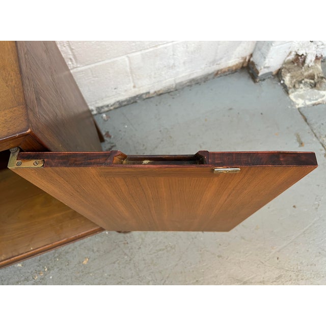 Mid 20th Century Janus Collection Walnut Credenza by John Stuart for Mount Airy Furniture For Sale - Image 14 of 18