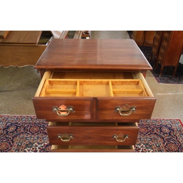 1990s Henkel Harris Virginia Galleries Cherry Wood 7 Drawer Lingerie Chest For Sale - Image 11 of 13