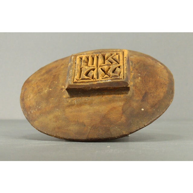 Wood 1800's Prosphora Seal Wooden Greek Orthodox Holy Bread Stamp For Sale - Image 7 of 16