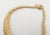 Metal Vintage 1960s Signed Monet Goldtone Collar Necklace For Sale - Image 7 of 11