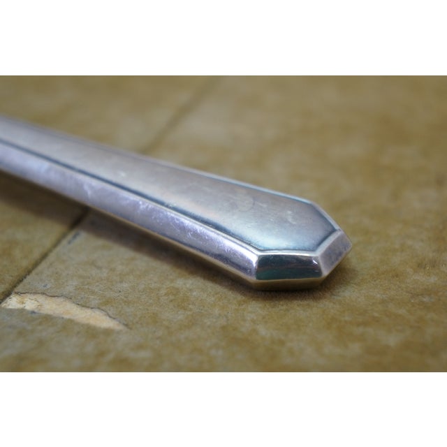 Vintage Paneled Sterling Silver Roast Carving Set Knife Fork - 2 pcs For Sale - Image 14 of 15