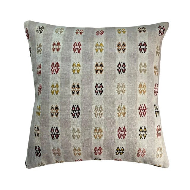 Turkish Kilim Rug Cushion Cover for Meditation Bench For Sale - Image 11 of 11