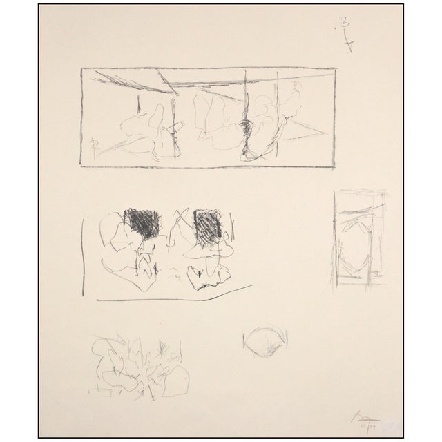 1970s 1977 Elegy Studies Lithograph Robert Motherwell For Sale - Image 5 of 6