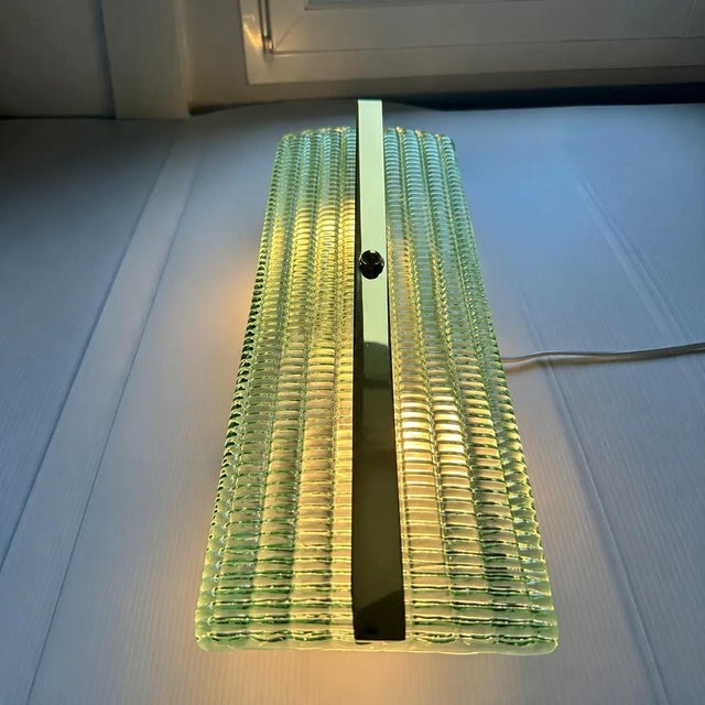 Contemporary Rectangular Murano Glass Wall Sconces with Chrome Finish by Simoeng for Simoeng, Set of 4 For Sale - Image 3 of 11