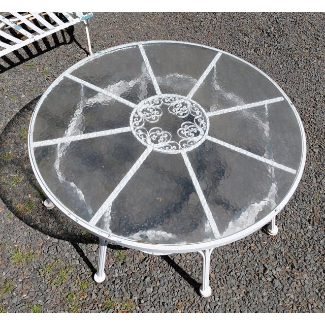 Metal 1960s Woodard Andalusian Sectional Sofa and Coffee Table For Sale - Image 7 of 14