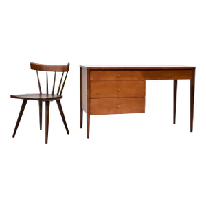 1950's Paul McCobb Planner Group Desk & Matching Chair