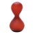 Vintage Red Biomorphic Hourglass Vase Attributed to Cristiano Bianchin For Sale