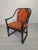 Vintage Upholstered Rattan Armchair For Sale - Image 11 of 18