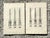 This sophisticated set of two vintage engravings celebrates the grandiosity of Neoclassical architecture, focusing on the...