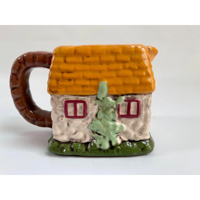 Mid 20th Century French Vintage Majolica House Creamer For Sale - Image 5 of 7