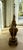 Vintage Hand-Carved Italian Parcel-Gilt Neoclassical Greek Key Urn Lamps With Original Parchment Shades - Pair For Sale In Chicago - Image 6 of 11