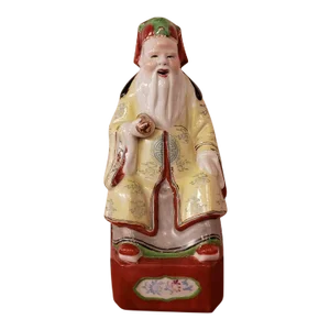 Circa 1980 Chinese Jingdezhen Porcelain Shou Lao Figurine
