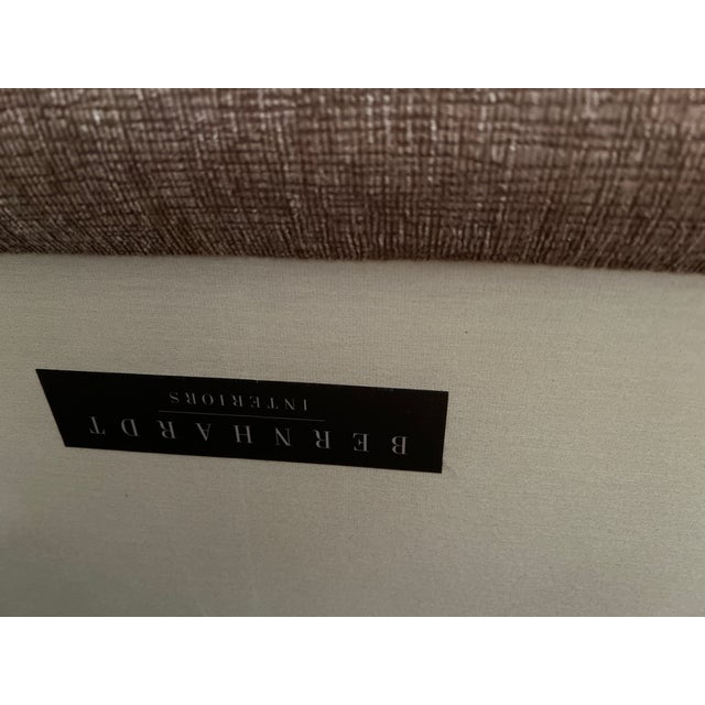 Bernhardt Furniture Faye Camel Tufted Back Settee For Sale - Image 9 of 9