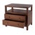 2020s Nora 28 in. W Rectangular 2 Drawer Wide Nightstand with Open Shelf, Walnut For Sale - Image 5 of 11