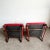 Traditional Red Faux Leather Wingback Chairs - a Pair For Sale - Image 9 of 11
