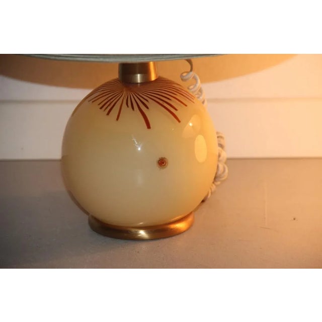 Beige Vintage Murano Glass Table Lamps from La Murrina, 1970s, Set of 2 For Sale - Image 8 of 10