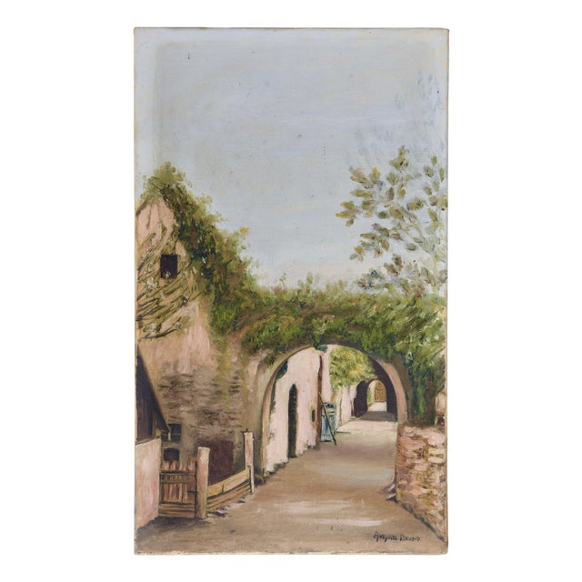 Bruno Avesani, Italian Landscape, 1950s, Oil on Canvas For Sale