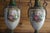 A pair of antique Sevres hand painted porcelain and bronze mantle urns, which have a lovely shape and condition. These...
