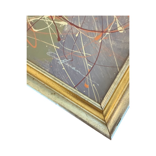 1980s Vintage Judy Coffman Acrylic Painting For Sale - Image 5 of 7