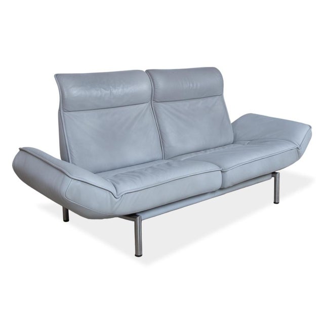 Modern DS-450 Two-Seater Leather Blue Manual Function Sofa from de Sede For Sale - Image 3 of 18