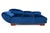 Mid-Century Art Deco Style Blue Chaise Longue, Western Europe, 1950s For Sale - Image 3 of 12