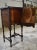 Traditional Antique 1920s Copper-Lined Smoking Cabinet Side Table W/ Turned Legs For Sale - Image 3 of 8