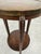 Wood Vienna Secession Oak Side Table with Brass Top and Beaded Details, 1890s For Sale - Image 7 of 10