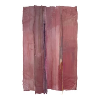 "Good Morning Kiss" Salvaged Materials Coral Colorfield Wall Sculpture For Sale