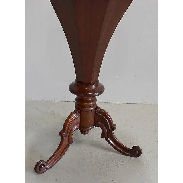 Wood 19th Century Octagonal Mahogany Side Table, England For Sale - Image 7 of 13