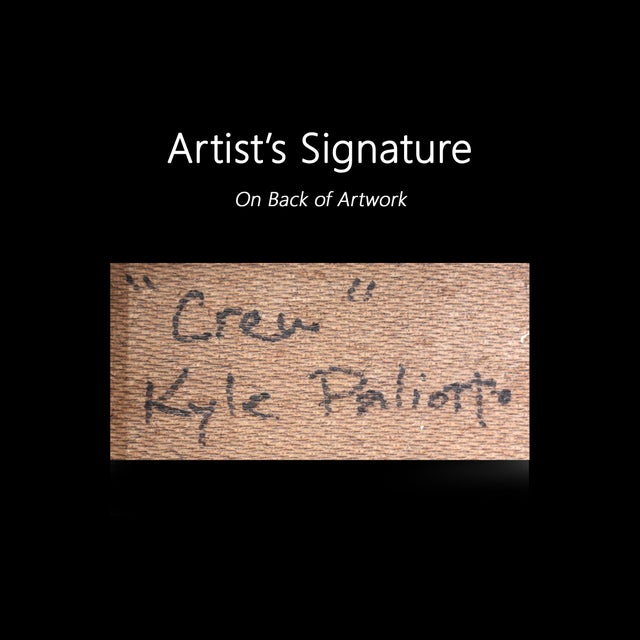 Crew - Original Contemporary Figurative Group Painting on Canvas by Kyle Paliotto For Sale - Image 9 of 9