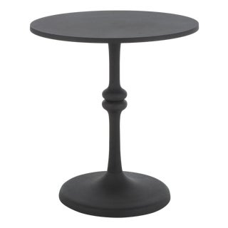 Ciri Round Accent Table in Black For Sale