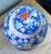 1970s Vibrant Cobalt Chinoiserie Ginger Jar With Butterflies + Carved Hardwood Stand For Sale - Image 5 of 9