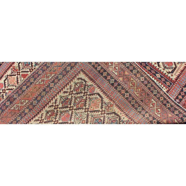 Late 19th Century Antique 19th Century Caucasian Shirvan Rug With Prayer Design in Ivory For Sale - Image 5 of 5