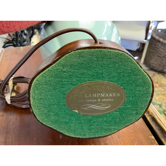 20th Century Reed and Barton Celedon Ceramic Lamp For Sale - Image 12 of 12