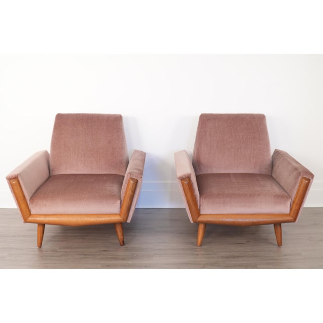 Mid-Century Modern Pair Adrian Pearsall Lounge Chairs Model 2161-C Craft Associates For Sale - Image 3 of 7