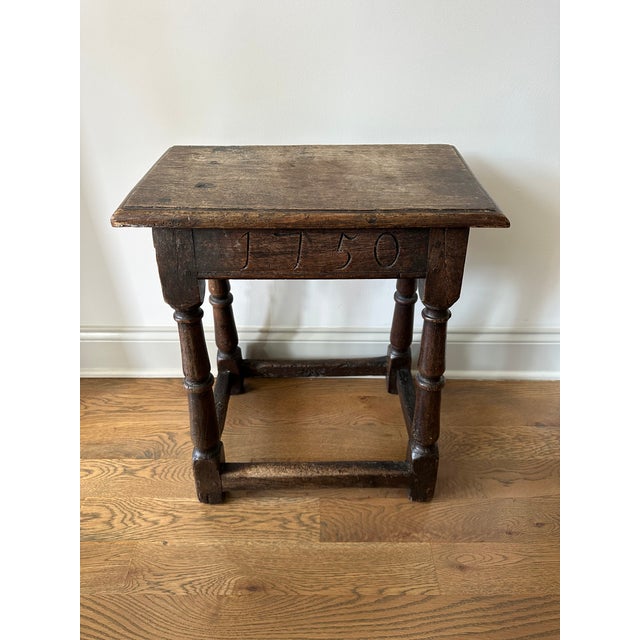 18th Century Oak Joint Stool For Sale - Image 10 of 11