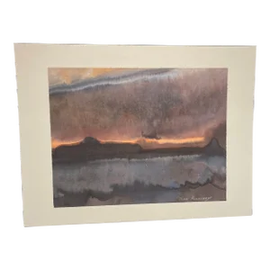 1980's, Contemporary Abstract Watercolor Painting by John Kokkinos