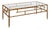 Faux Bamboo Metal Coffee Table by Sarreid LTD For Sale
