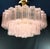 Art Deco Pink Murano Glass Chandelier in the style of Barovier, Venice, Italy, 1982 For Sale - Image 11 of 11
