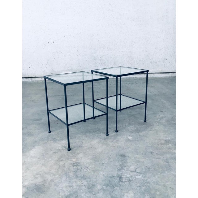 Minimalist Two Tier Side Tables, Belgium, 1960s, Set of 2 For Sale - Image 18 of 18