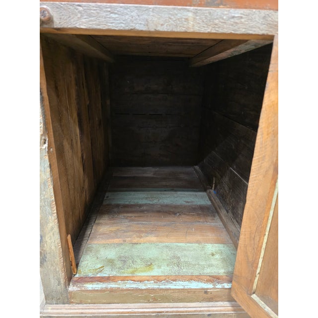 1970s Anglo-Indian Reclaimed Wood Desk For Sale - Image 13 of 15