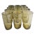 Late 20th Century Tall Yellow Textured Tumbler Glasses - Set of 12 For Sale