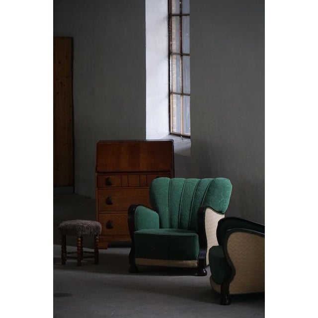 Gold Vintage Danish Art Deco Lounge Chairs, 1930s, Set of 2 For Sale - Image 8 of 18