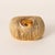 Vintage Citrine Wide Band Ring 18K Yellow Gold Circa 1990 This striking vintage ring features a vivid oval-cut citrine...