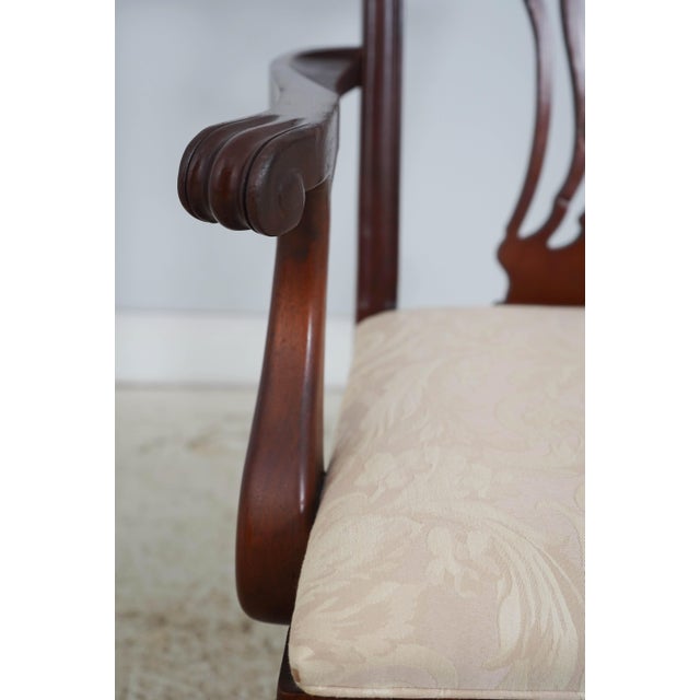 Set of 10 Ethan Allen Mahogany Dining Chairs For Sale - Image 9 of 18
