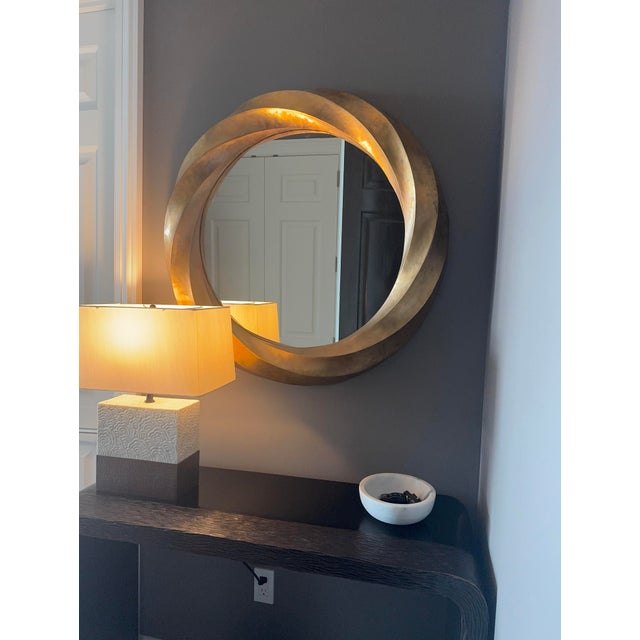 Robert Kuo Puso Mirror Gold Plate For Sale In Chicago - Image 6 of 8