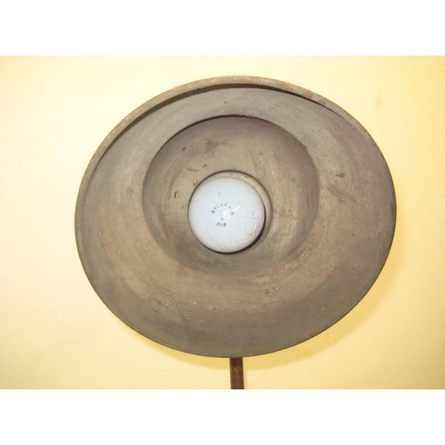 Metal Vintage Industrial Articulating Iron Floor Lamp by Manley Manufacturing Company For Sale - Image 7 of 11