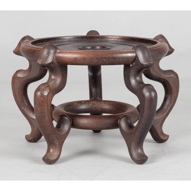 Navy Blue Mid 20th Century Chinese Export Celedon Vase For Sale - Image 8 of 12