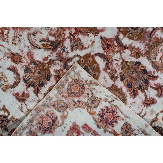 Vintage hand-knotted Overdyed rug with an all over motif. This piece has great detailing and a beautiful design. It would...