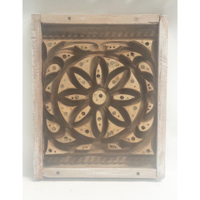 Contemporary Lotus Flower Wood Form Wall Art For Sale - Image 3 of 15